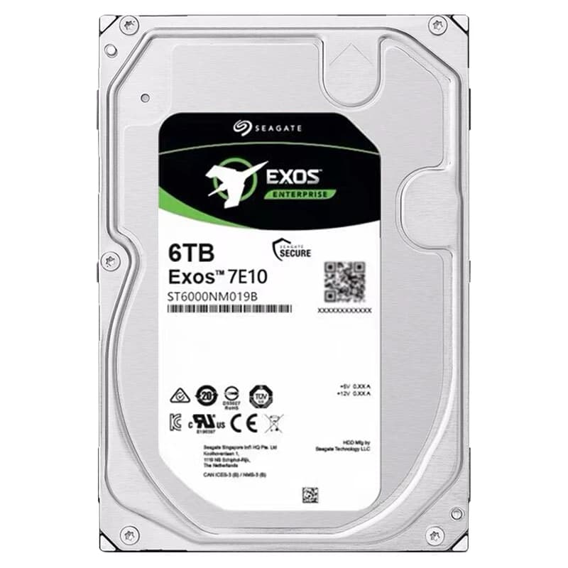 Seagate ST6000NM019B 6 Tb Exos 7E10 7200 Rpm Disco Rígido De Nível Empresarial 256 Mb CMR