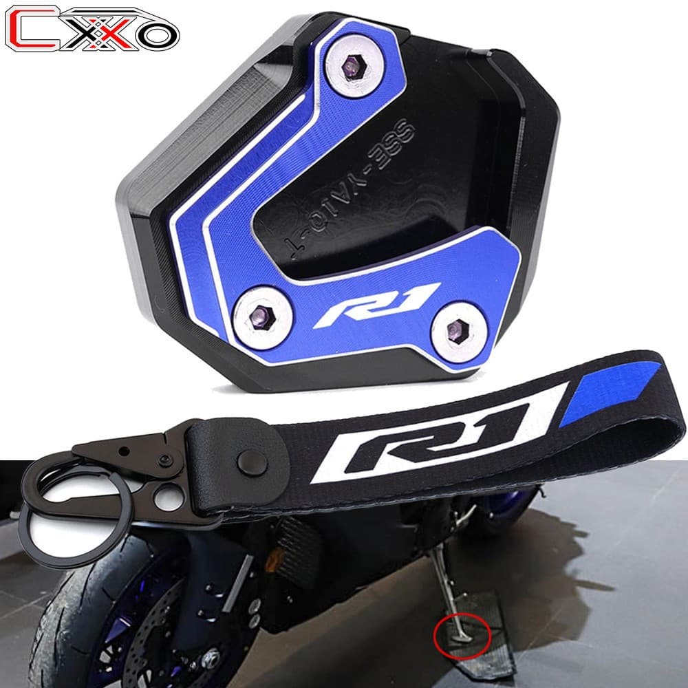 Adequado Para Modelos Yamaha YZF R1 , R1M , R1S De 2015 A 2024 . Suporte De Apoio Os Pés De Estacionamento Em Liga De Al