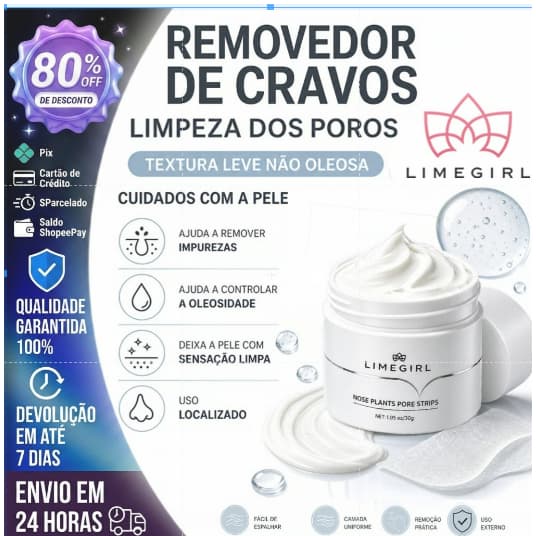 LANBENA  Máscara de remoção de Cravo Original NOVA FORMULA com 60 pçs de papel removedor de cravos