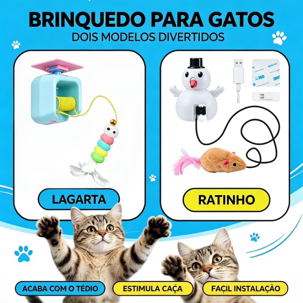 Brinquedos interativos para gatos adequados para gatos internos, brinquedos para gatos pendurados em portas automáticas