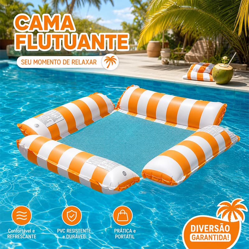 Boia Inflável Portátil Multiuso para Piscina Praia Lago Confortável e Estável