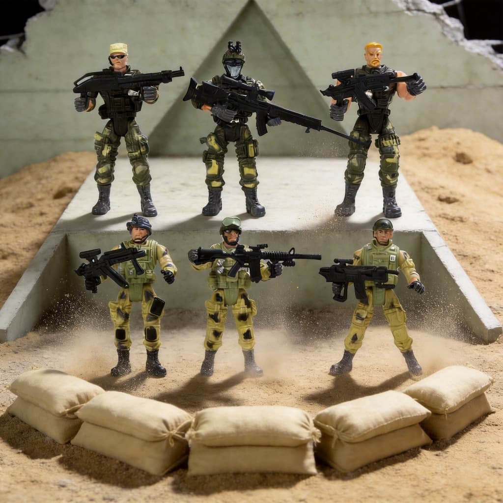 Modelos Soldado Modelo 6 com Soldado Moderno Móvel Articulado