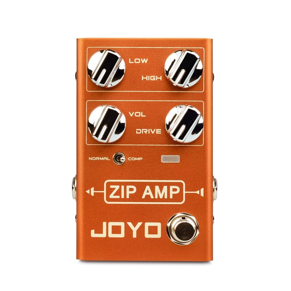 JOYO R-04 ZIP AMP Pedal De Guitarra De Tom De Overdrive De Compressão Forte Com Interruptor De Alternância COMP Para Efe