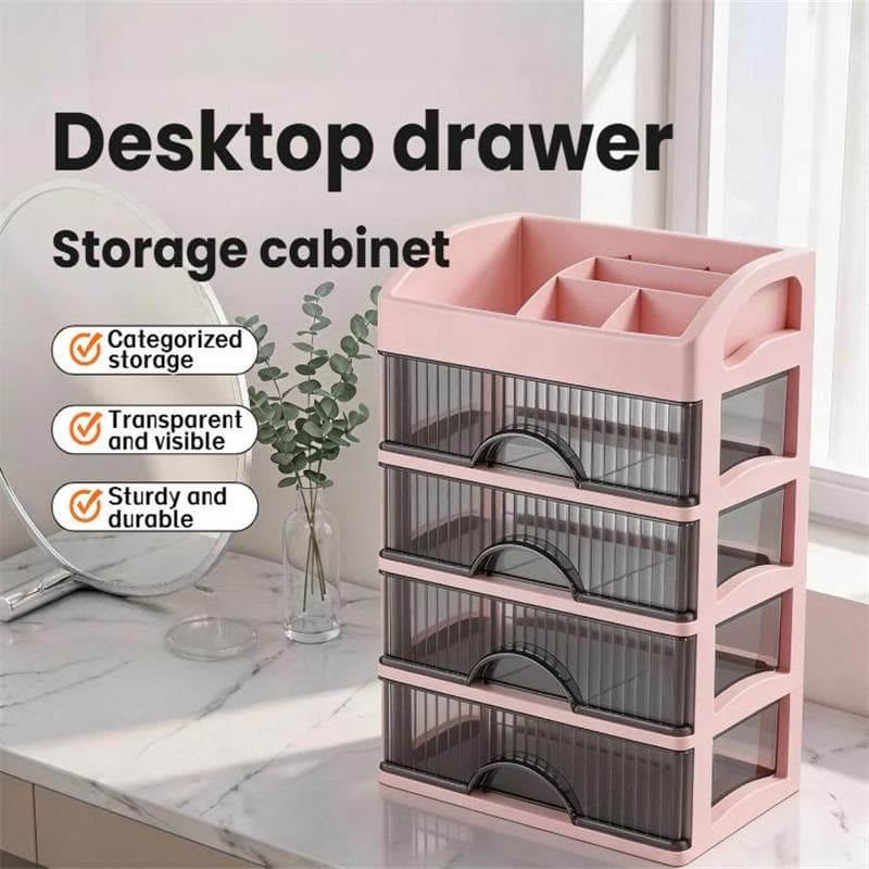 Caixa De Armazenamento De Maquiagem Estilo Gaveta Dormitório De Grande Capacidade rack Plástico Específico E Cuidados Co