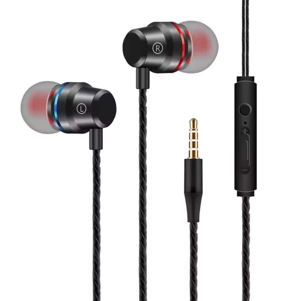 Fones De Ouvido Intra-Auriculares Portáteis De 3.5 Mm No , Fone Com Fio De Alta Definição , Estéreo , Graves Profundos ,