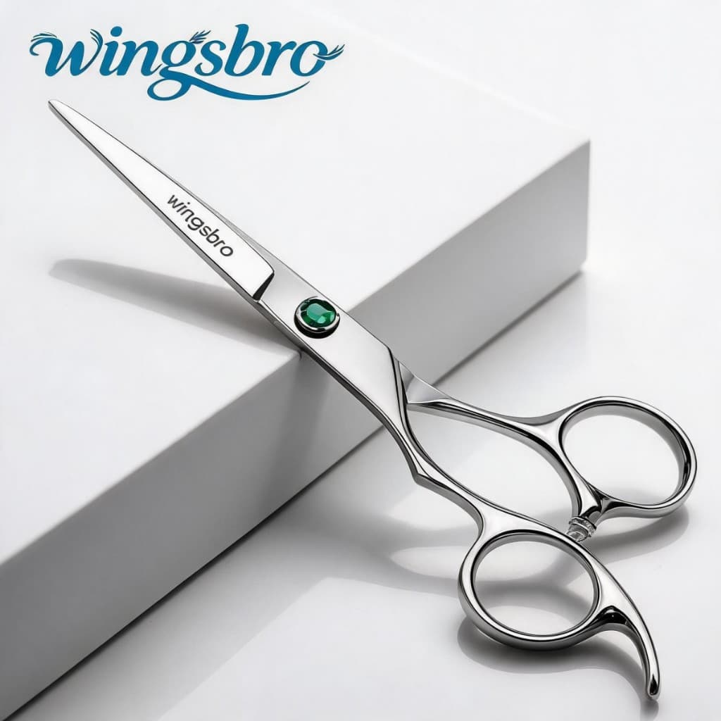 wingsbo Tesoura De 6.5 Polegadas Corte De Cabelo Para Canhotos Cabeleireiro , Barbeiro Ou Uso Doméstico
