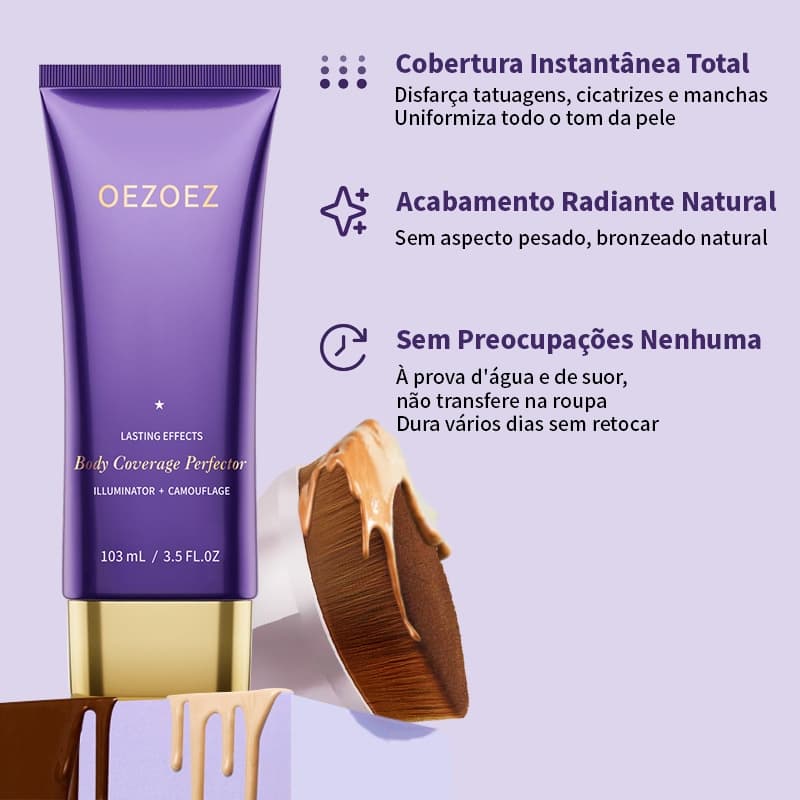 Corretivo Corporal 103ml Cobertura Total | À Prova D'água | Não Transfere