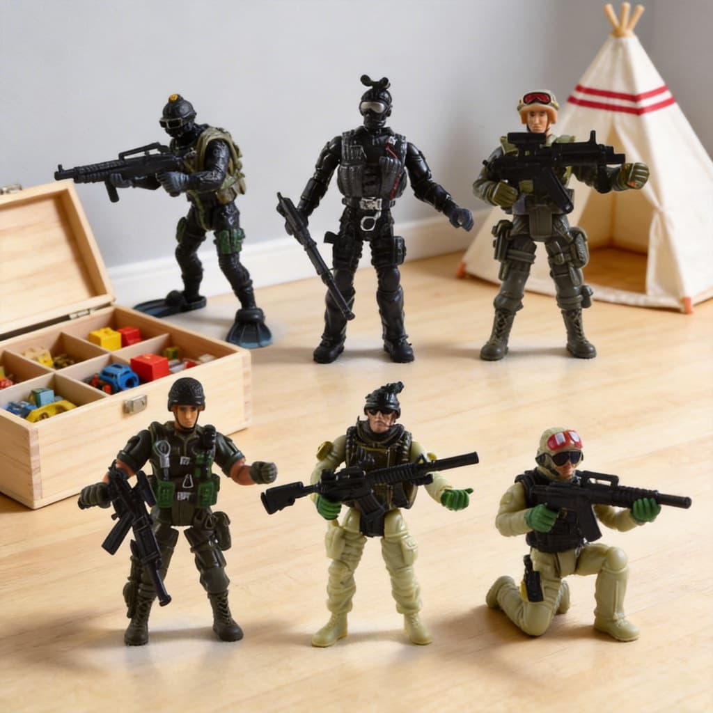 Modelos Soldado Modelo 6 com Soldado Móvel Articulado