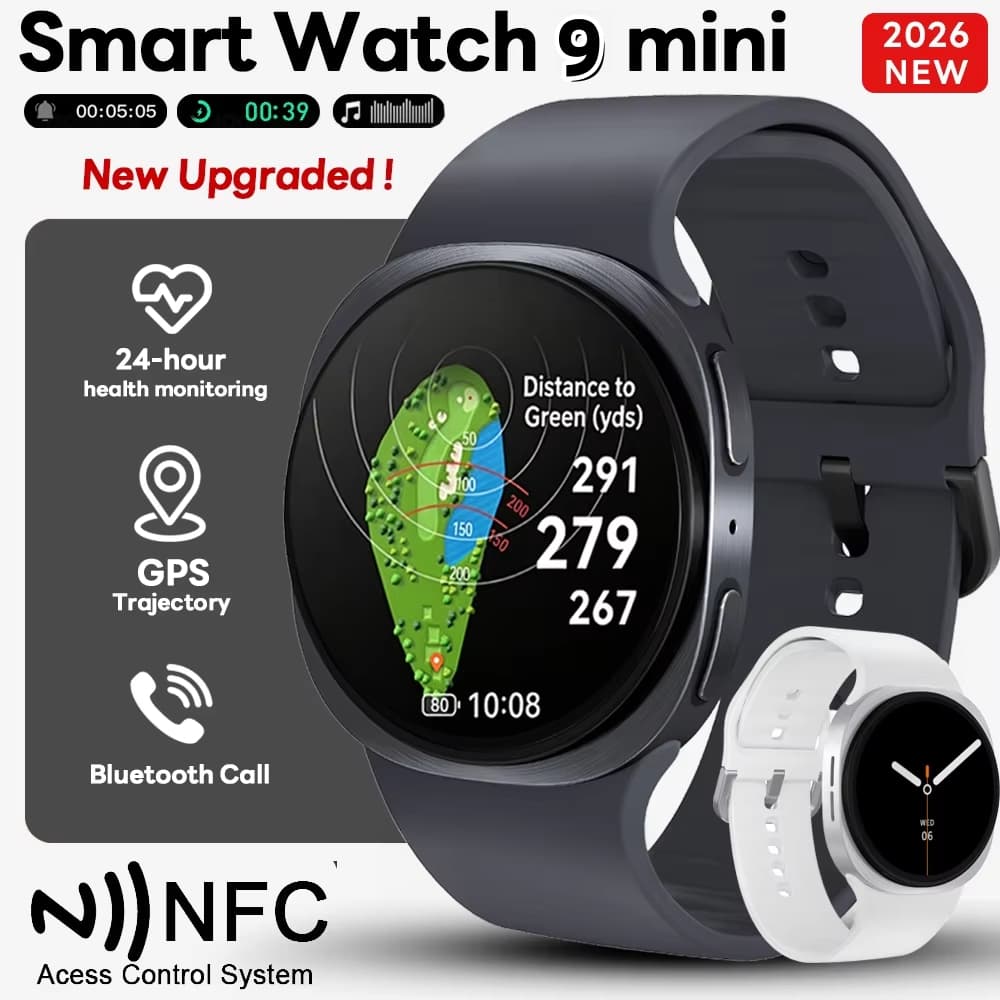Nova Atualização W9nini Para Galaxy Watch9 mini NFC Bluetooth Chamada Monitoramento De Freqüência Cardíaca Smartwatch