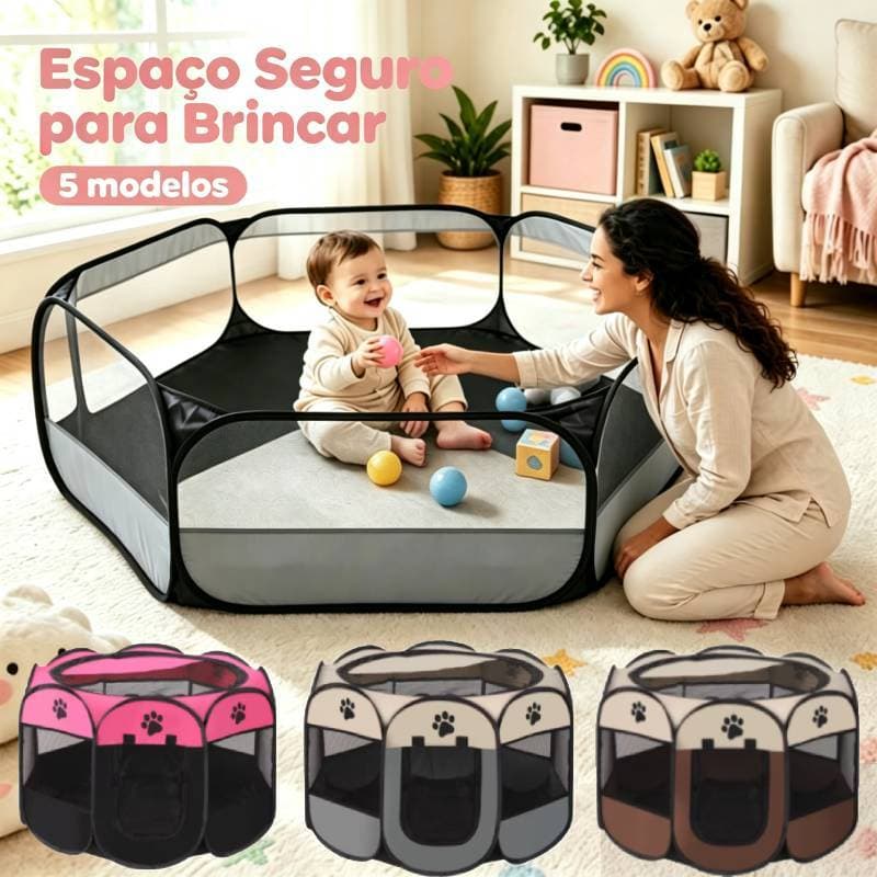 Cercadinho Infantil Hexagonal Desmontável Para Bebês Chiqueirinho 5 CORS