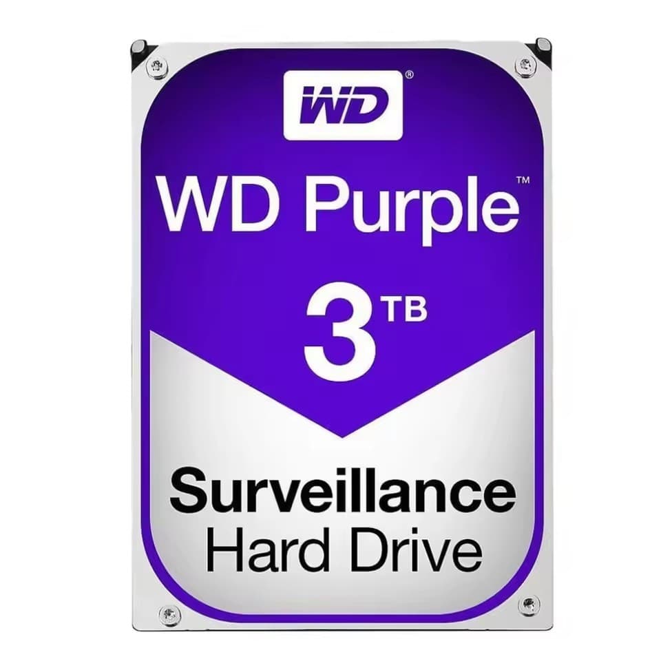 Disco Rígido Interno Western Digital 3TB WD Purple Plus-5400 RPM SATA 6 Gb/s CMR 3.5 " Renovar WD30PURX