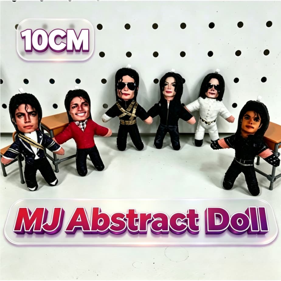 Boneca De Tecido Flexível Michael Jackson De 10 Cm Pingente Articulável Geek Colecionável Para Pendurar Bolsa