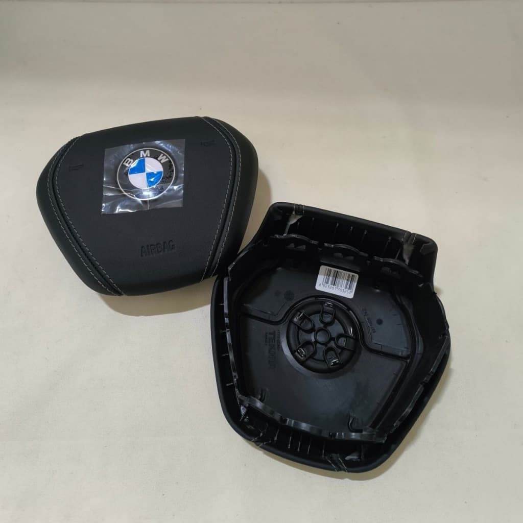 Adequado para BMW Série 5, Série 7, X7 Capa de volante de couro de alta qualidade/capa de Airbag