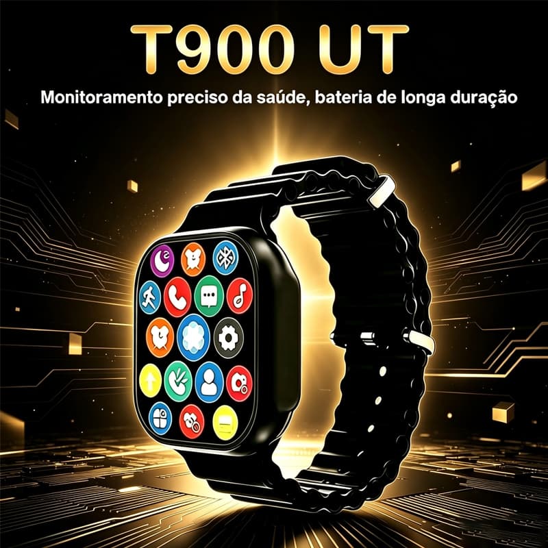 2026 novo T900 UT relógio inteligente série 9 música papel de parede Bluetooth chamada múltiplas funções relógio masculi