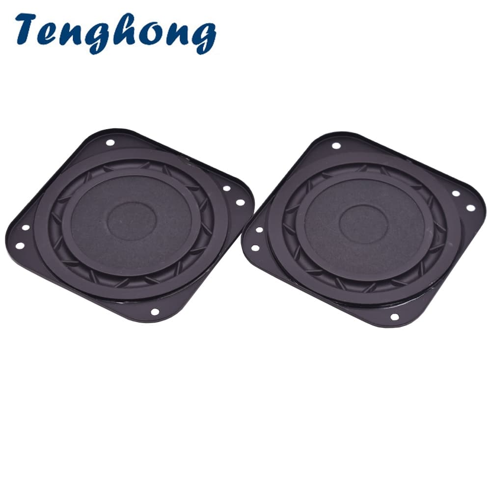Tenghong 2pcs 3 Polegada Alto-Falante De Áudio Portátil 8Ohm 15W Ultra Fino Subwoofer Unidade De Estéreo De Home Theater