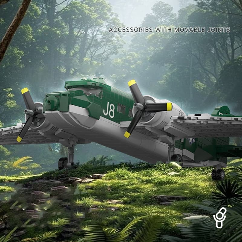 Pequenas partículas crianças montadas blocos de construção grande modelo combate transporte avião presente brinquedo