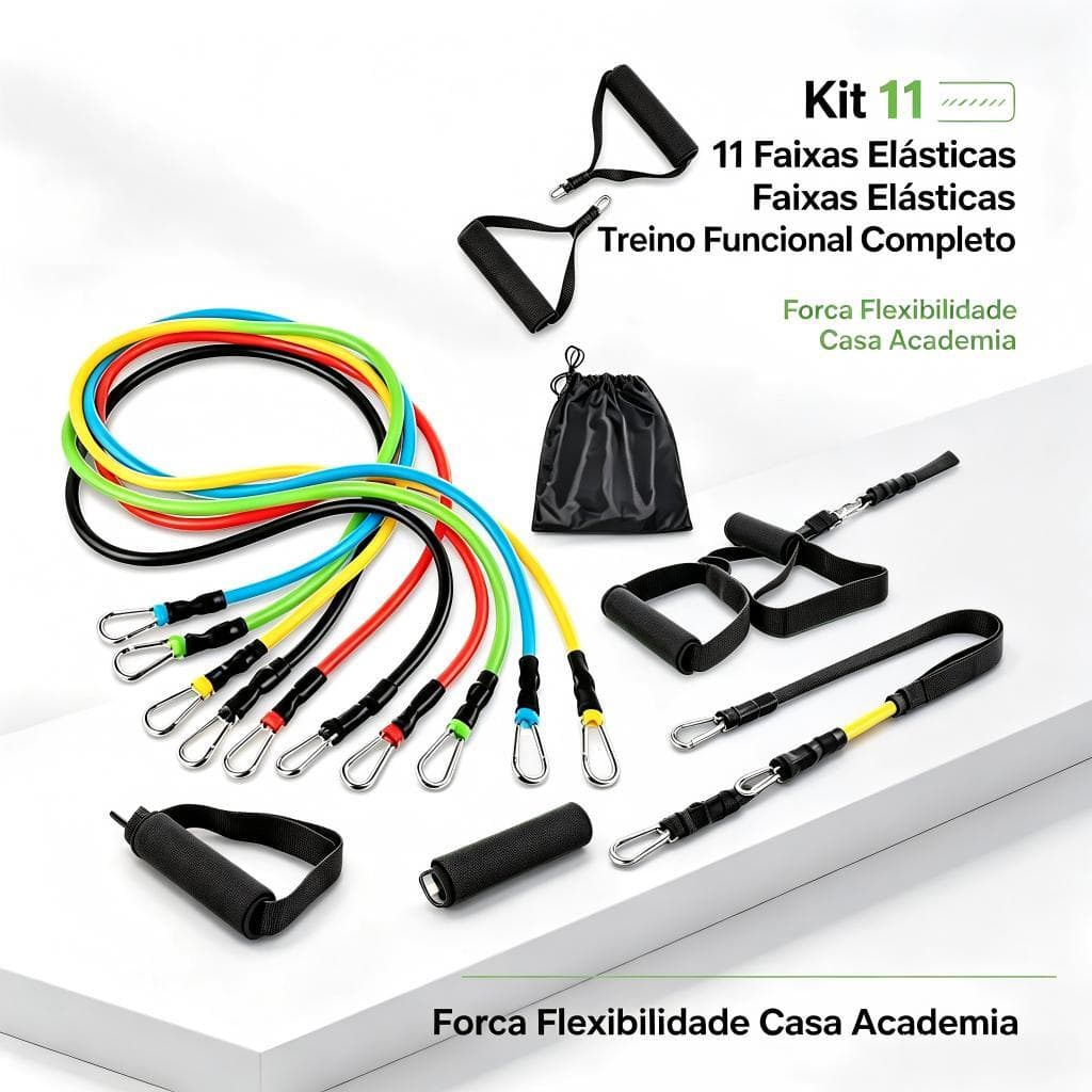 Kit Faixa Elástica Resistente para Homem Treino Musculação Exercício Casa Fitness Aumentar Força Músculos