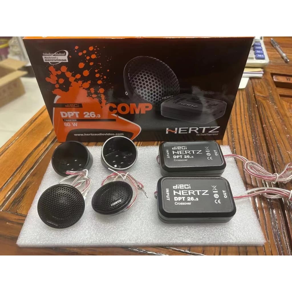 Novo estilo HERTZ DPT26.3 Tweeter para carro 80W de alta potência