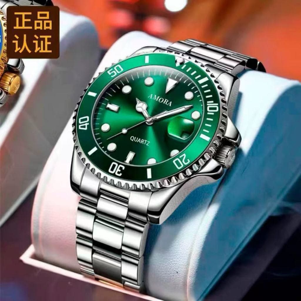 Relógio fantasma de água verde masculino luminoso à prova d'água relógio masculino estudante moda Casual relógio de quar