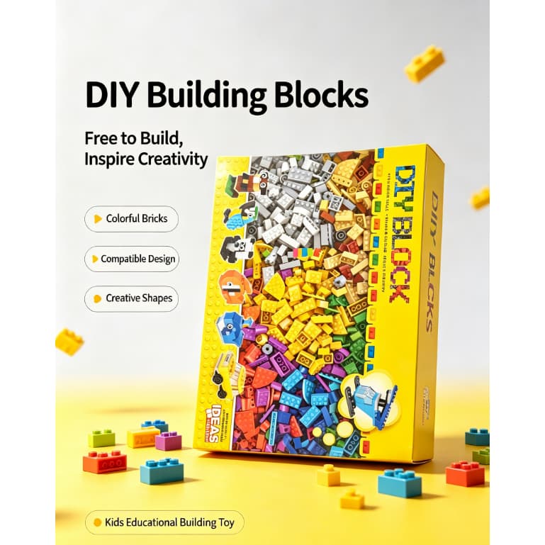 500 + Peças Liberdade DIY Blocos De Construção Montagem Quebra-Cabeça Infantil Brinquedos Para Presente