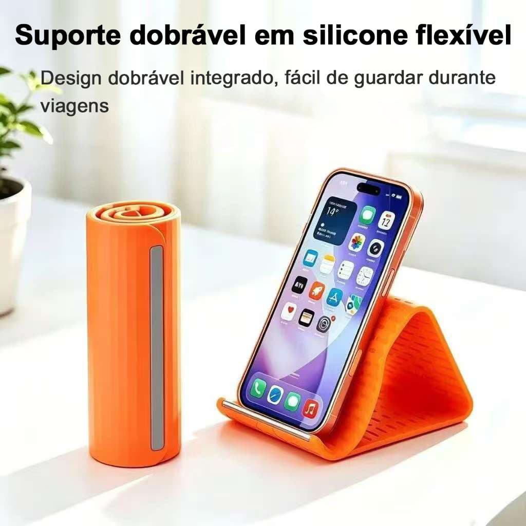Suporte dobrável flexível para celular, suporte de Silicone para Tablet e Notebook, suporte Universal de deformação, sup