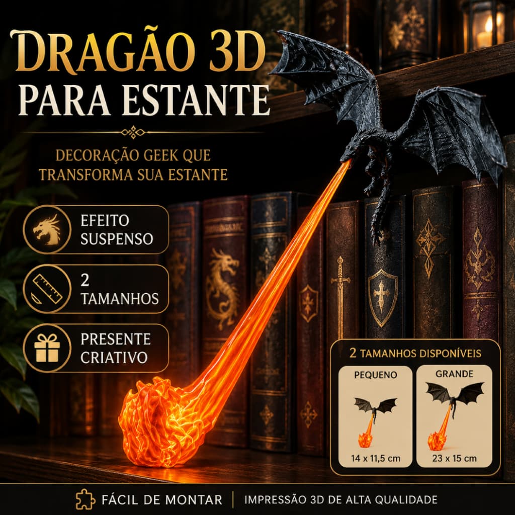 Dragão Chama Livro Nook Lâmpada Canto Estante Ornamento Decorativo , Usado Para Quarto E Estudo