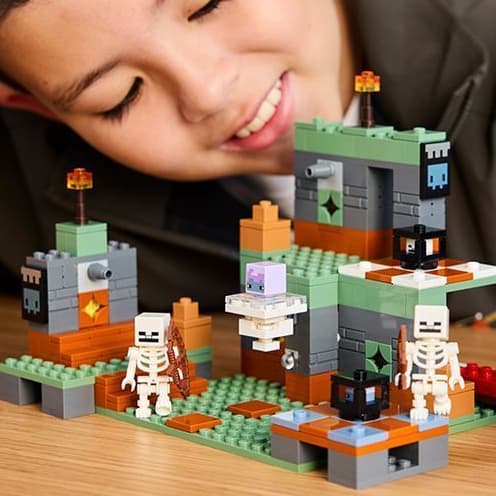 1.000 pçs transporte rápido câmara de teste de segredos ruínas subterrâneas fortaleza MC compatível Lego blocos de const