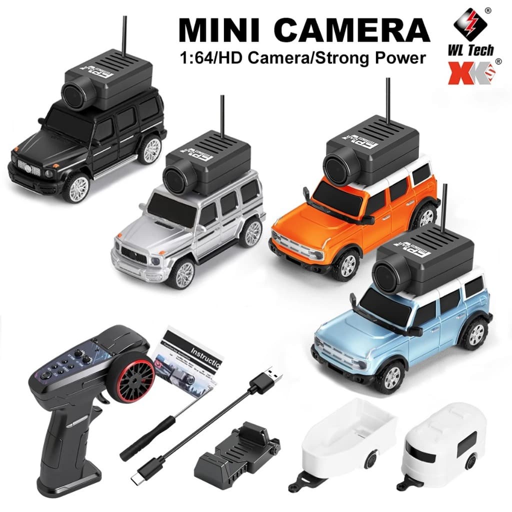 1/64 Mini Carro RC Com Câmera FPV 720P Wifi APP Controle 2.4G Reomte Contorl Veículo De Corrida Brinquedo Para Crianças