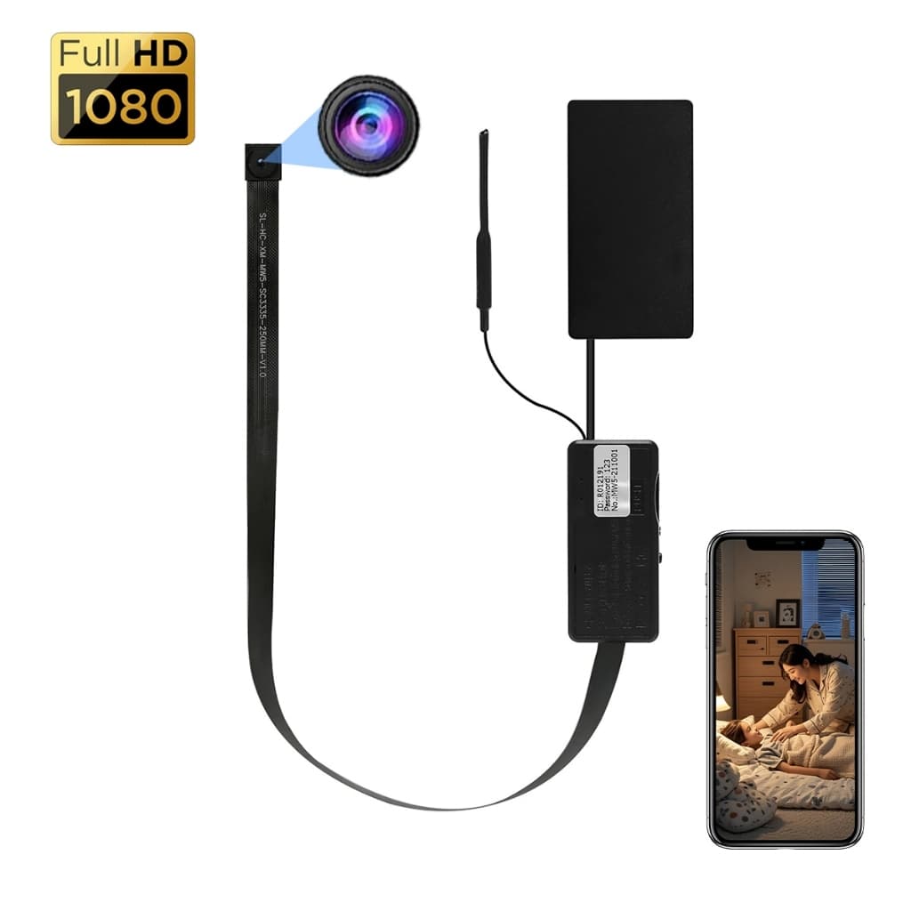 Câmera De Botão 1080P Com Design Adesivo DIY , Bateria Recarregável Para Uso Portátil , Visualização Remota WiFi , Intel