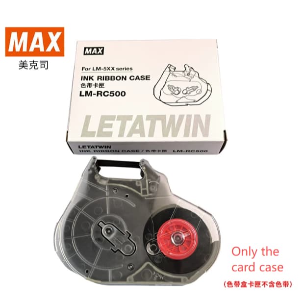 MAX Meikesi Microcomputador Fio Número Impressora LM-550A 550E Cartucho De Fita RC500 Caixa