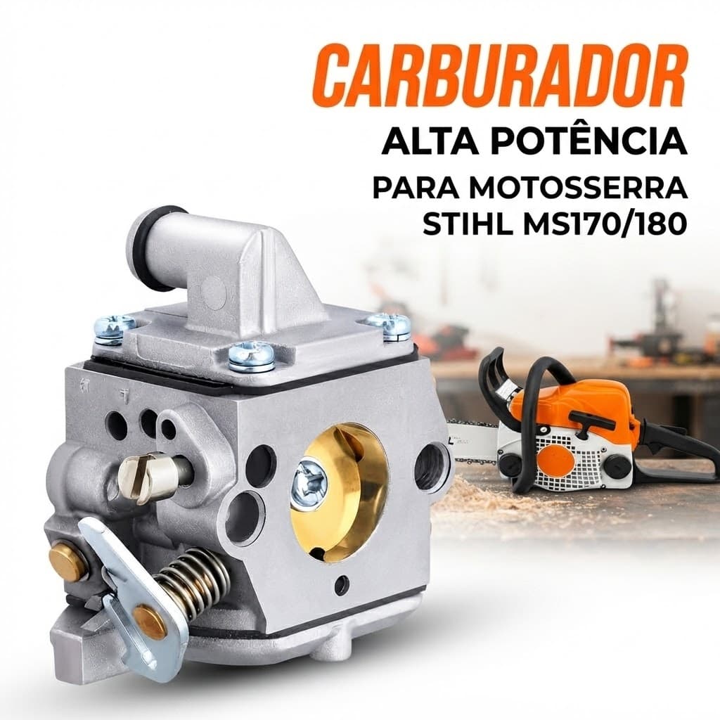Carburador Para Motosserra Stihl 017 018 Ms170 Ms180 Carb Carburador