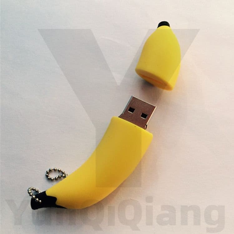 Mini Pen Drive USB À Prova D'água Banana , 1GB , 2GB , 4GB , 8GB , 16GB , 32GB , 64GB , 128GB , 2TB , Alta Velocidade ,