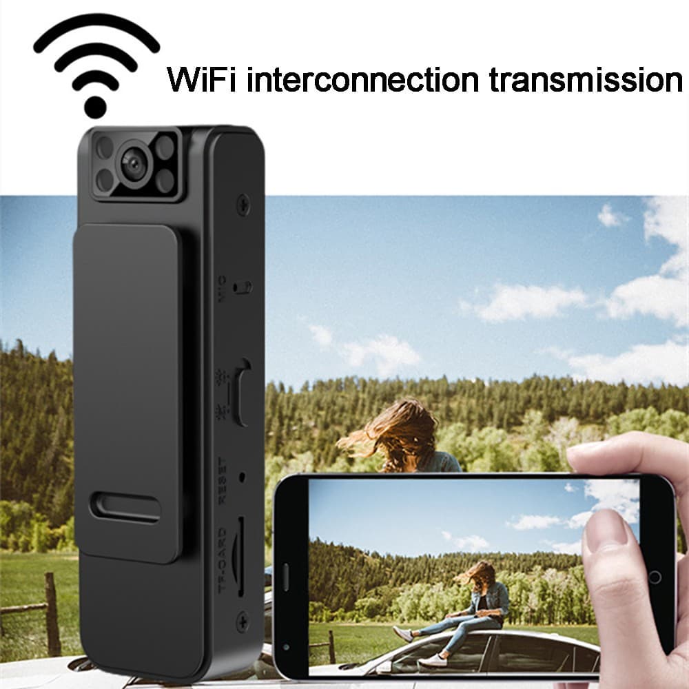 L8 Mini Câmera De Vídeo Wifi Pequena Portátil Micro Corpo Pocket Loop Gravação Magnética Visão Noturna