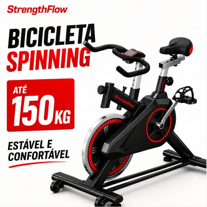 🔥Bicicleta Bike Ergometrica Spinning Detecção De Frequência Cardíaca Academia Fitness Profissional 150kg