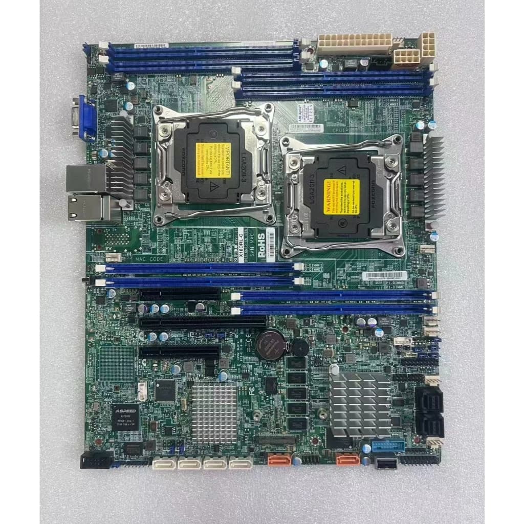 Placa-Mãe De Servidor De Soquete Duplo Supermicro X10DRL-C C612 LGA2011 Xeon E5-2600 V3 RECC DDR4