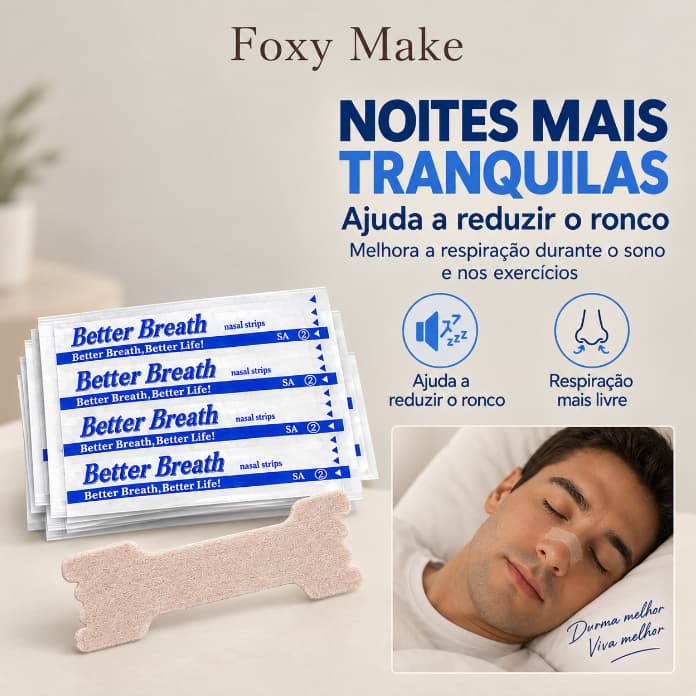 Tiras Nasais , Dilatadores Anti-Ronco , Melhor Respiração Para Dormir E Exercícios , Invisível Em Tom De Pele , Sem Drog