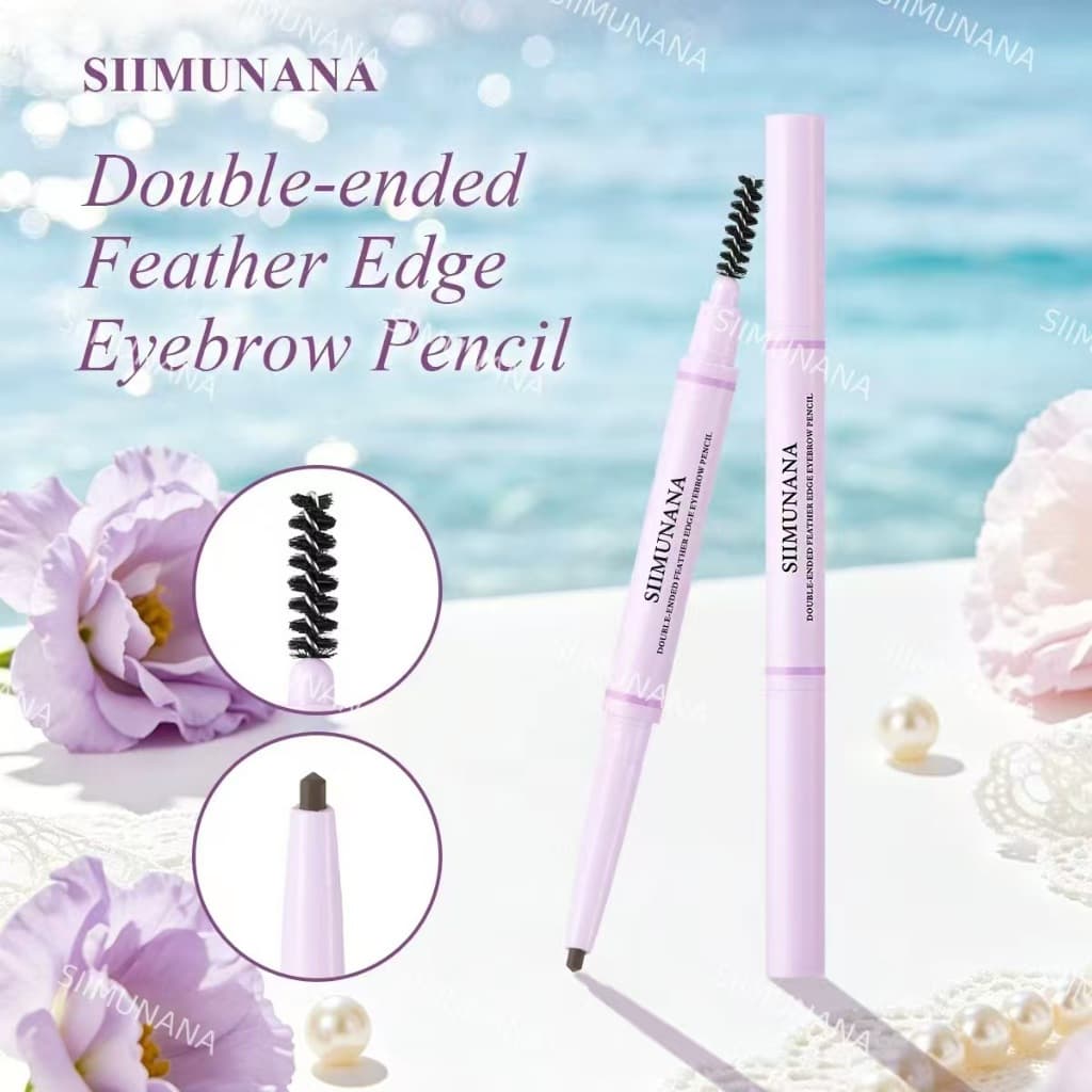 Lápis De Sobrancelha Impermeável De Longa Duração , Com Acabamento Natural Macio