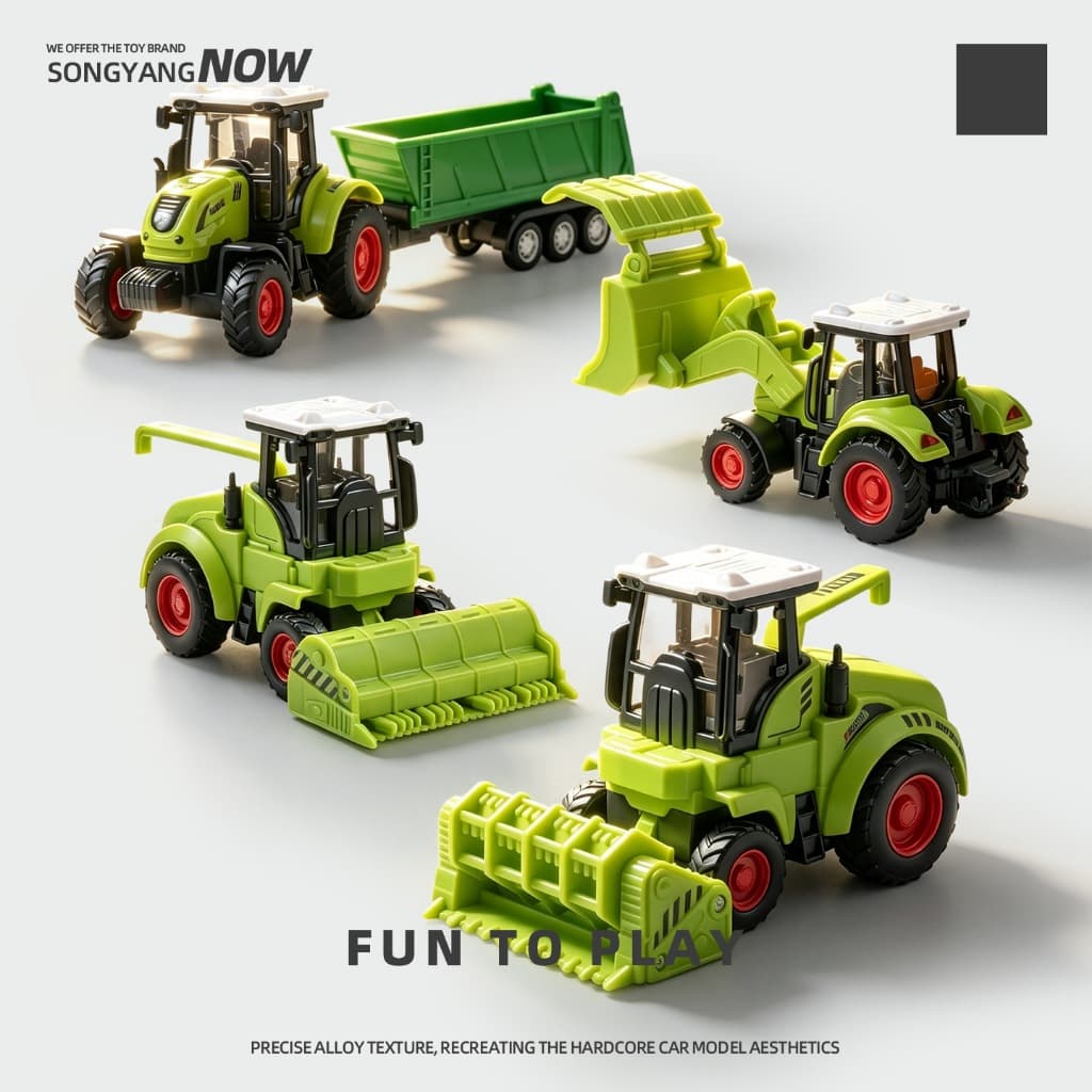 Colheitadeira brinquedo crianças agricultor carro plantador menino inercial trator agrícola modelo de simulação
