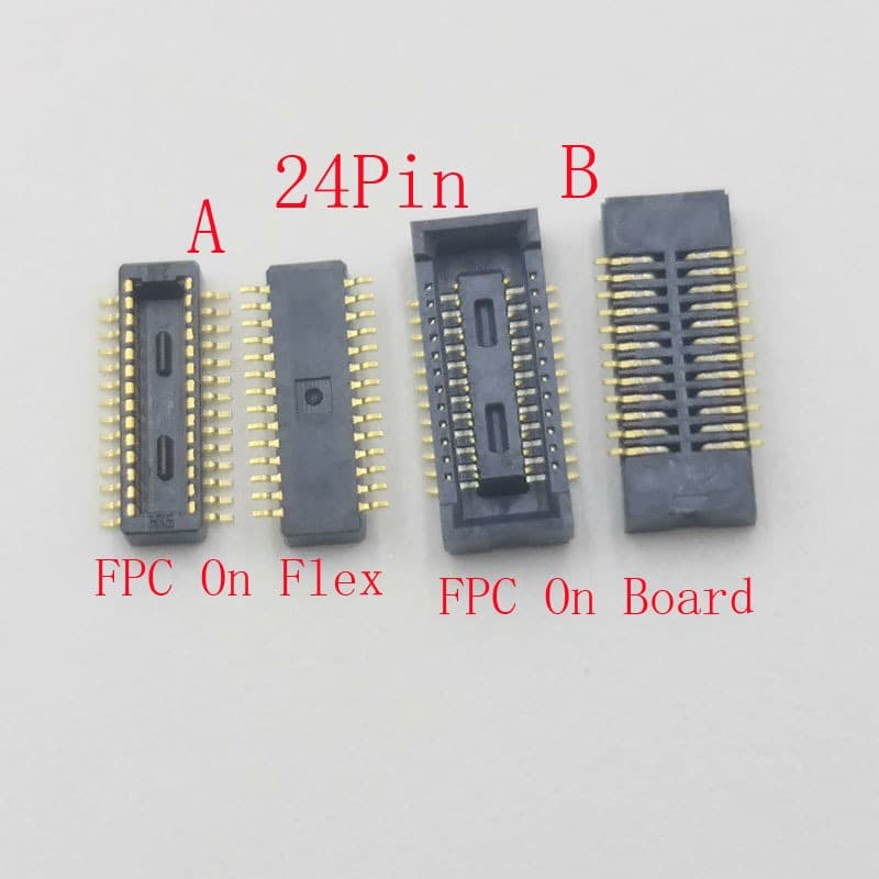 2-10 Pçs Display Lcd FPC Conector Plug Para Garmin Fenix5 Fenix3 HR Fenix 5s Plus 5X 5 3 24Pin Tela De Toque Jack Placa