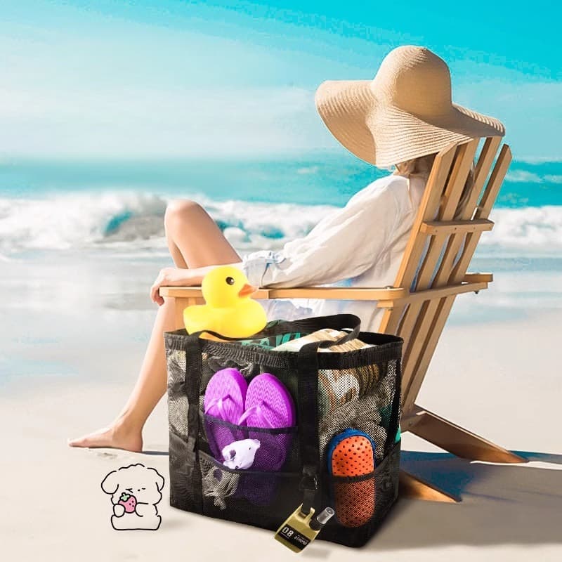 Bolsa Portátil De Armazenamento De Praia , Grande Capacidade , Natação , Viagens , Esportes , fitness , De Higiene Pesso