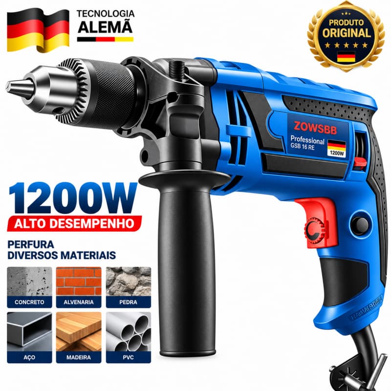 Furadeira parafusadeira 110V furadeira de impacto Furadeira 220V Original 100% Feito na Alemanha
