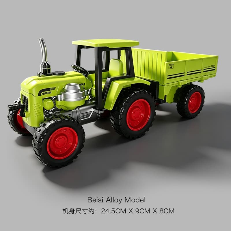 Veículo agrícola brinquedo trator inercial som luz Spray brinquedo carro transportador brinquedo das crianças