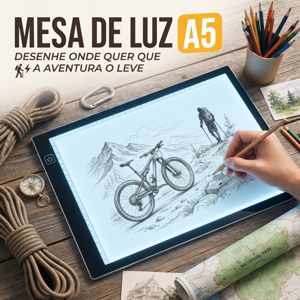 Mesa Luz Led A5 Para Desenho Para Transposição Em Led