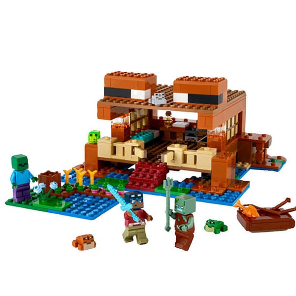 400 pçs casa de sapo montado à mão compatível série Lego crianças montado bloco de construção brinquedos meninos meninas