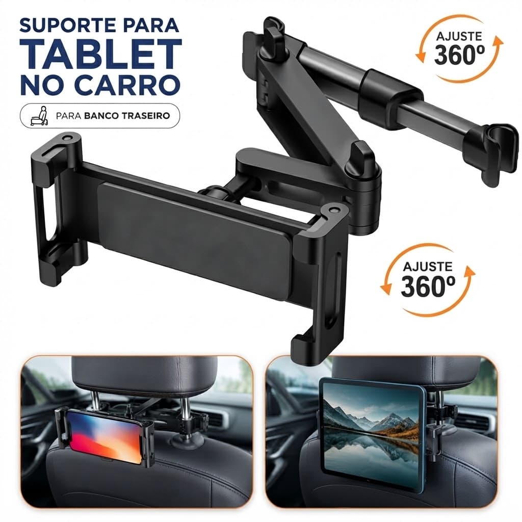 Telescópica Traseira Do Carro Travesseiro Suporte Telefone Tablet De Assento Traseiro Encosto De Cabeça Montagem