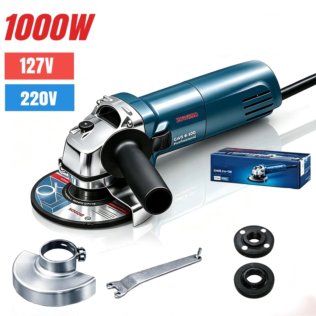 esmerilhadeira lixadeira Profissional 110V 1000W lixadeira Angular esmerilhadeira 220v-Envio imediato