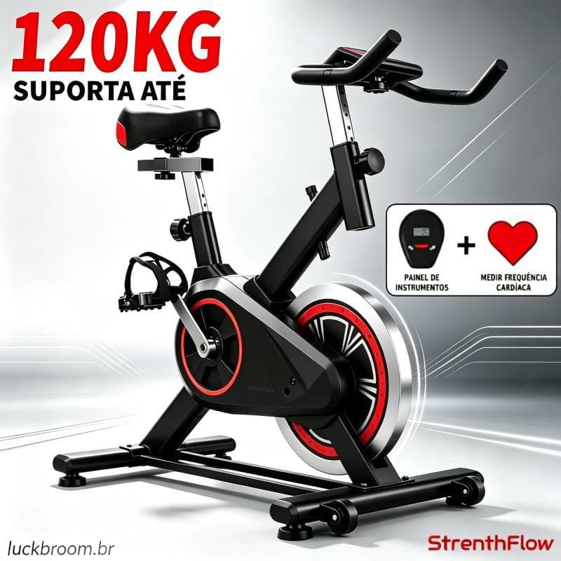 Bicicleta Bike Ergometrica Spinning Academia Fitness Profissional 120kg