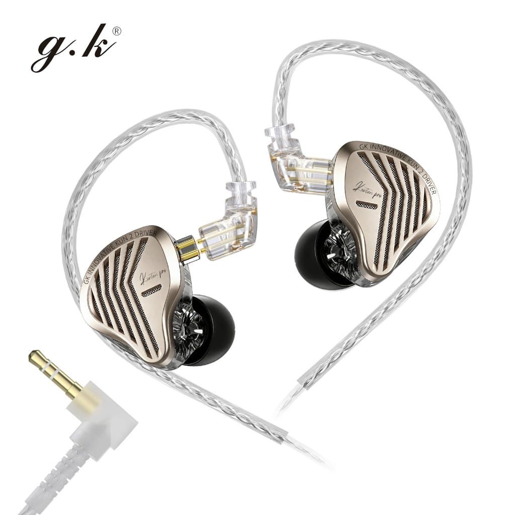 GK-Kunten pro High-End Fones De Ouvido Intra-Auriculares Fone Driver Dinâmico Cabo Destacável Headests KZ Zenith Gale
