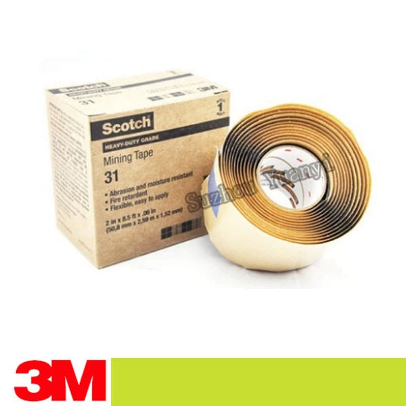 Fita De Mineração Escocesa 3M 31 , Tamanho De Grau Resistente , 1.52mm * 50.8mm * 2.6m , Cola Aprimorada , Repara A