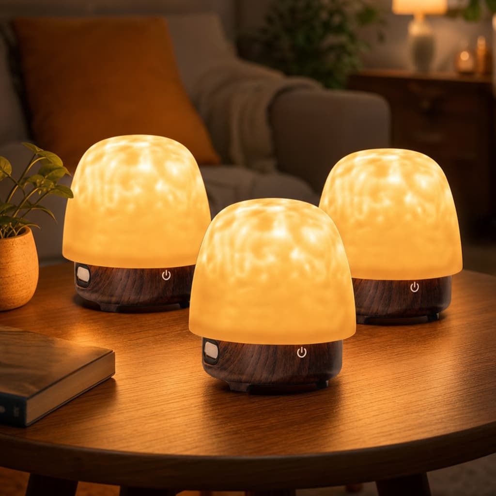 Luminária De Mesa LED Abajur Sem Fio Recarregável Luminária Rgb Caixa Som Speaker Carregador